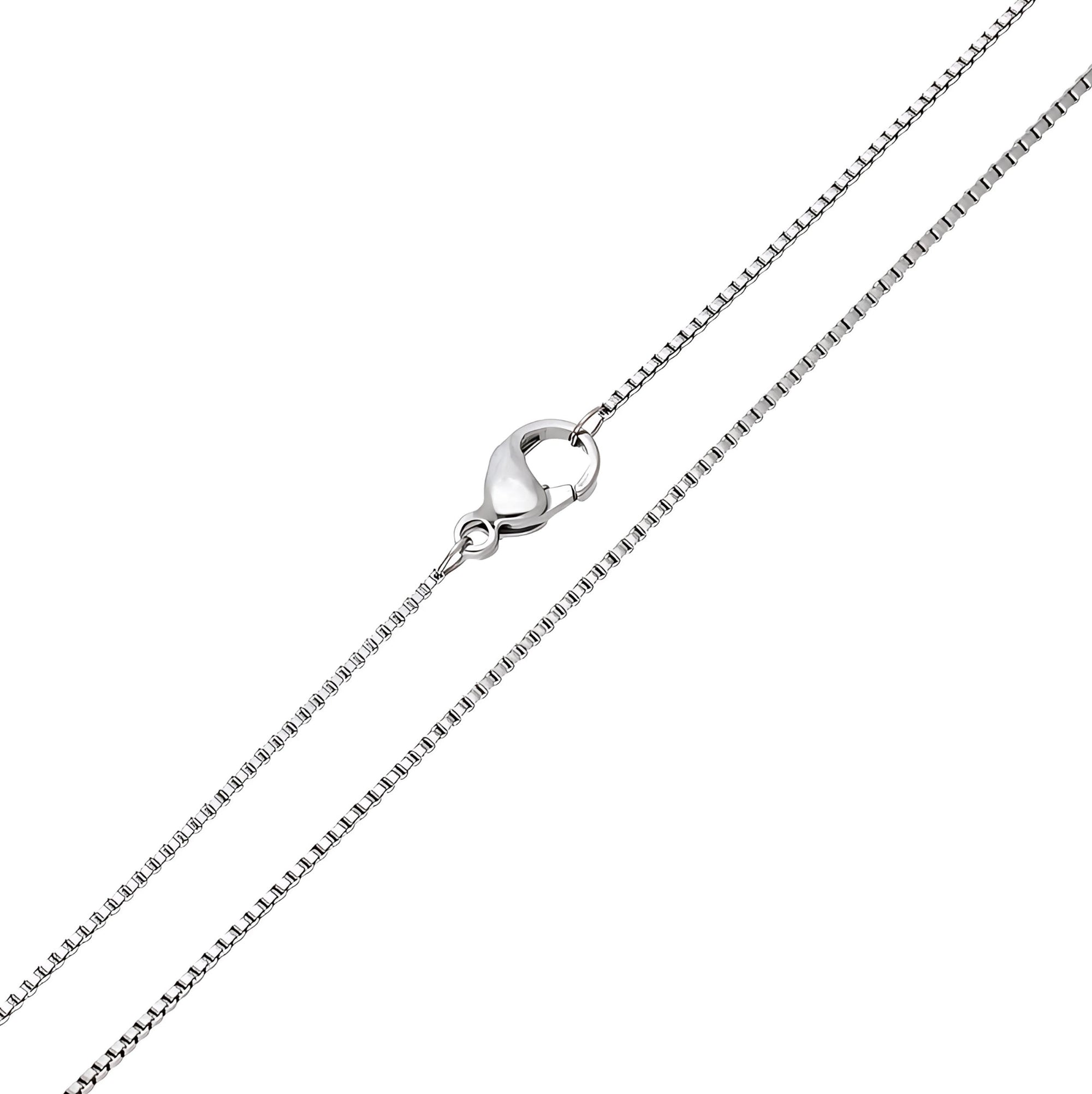 Venēcijas pinuma sudraba ķēdīte ar rodija pārklājumu 60cm
