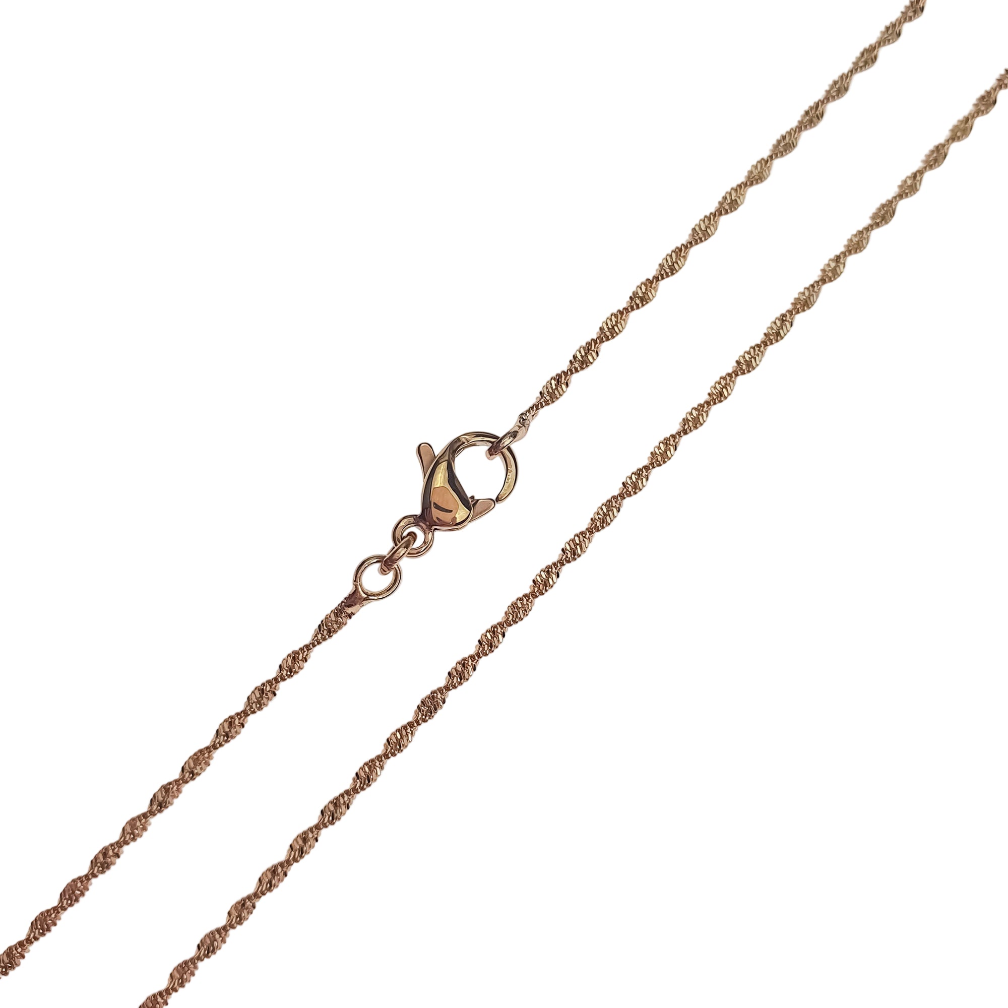 Smalka spirālveida ķēdīte sievietēm, 1.2 mm